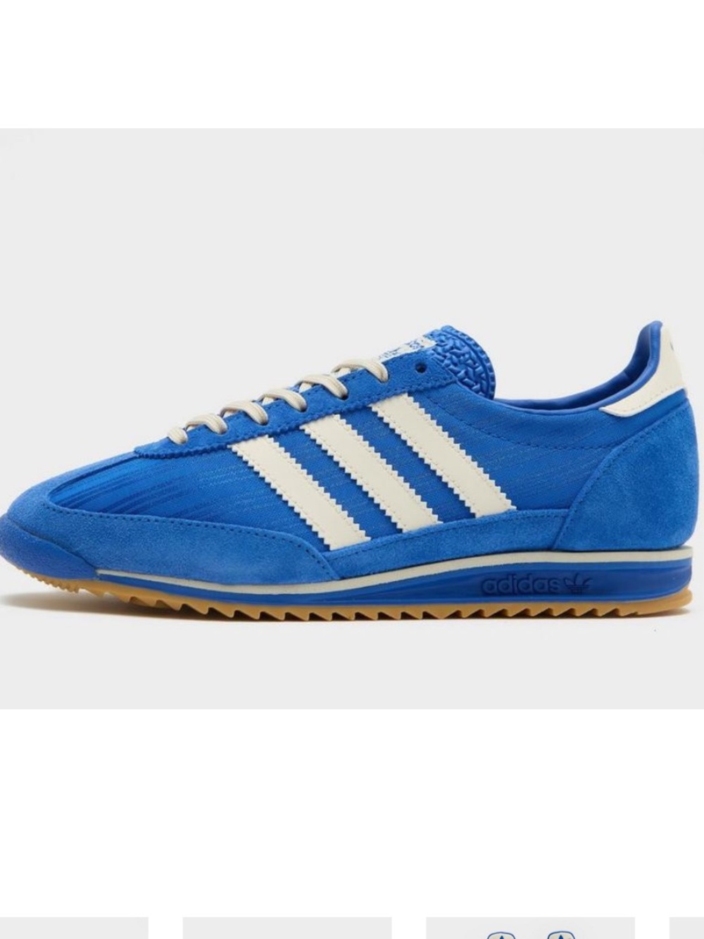 Adidas SL72 OG Women’s Royal Blue Suede Trainer w/Cream Stripes NWOB - Picture 8 of 16
